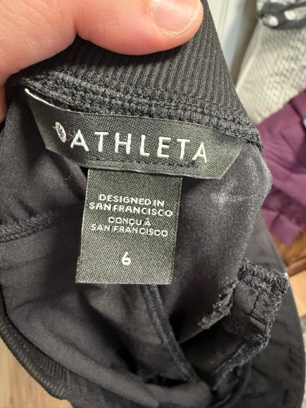 Athleta Trekkie pants black size 6 - Picture 3 of 4